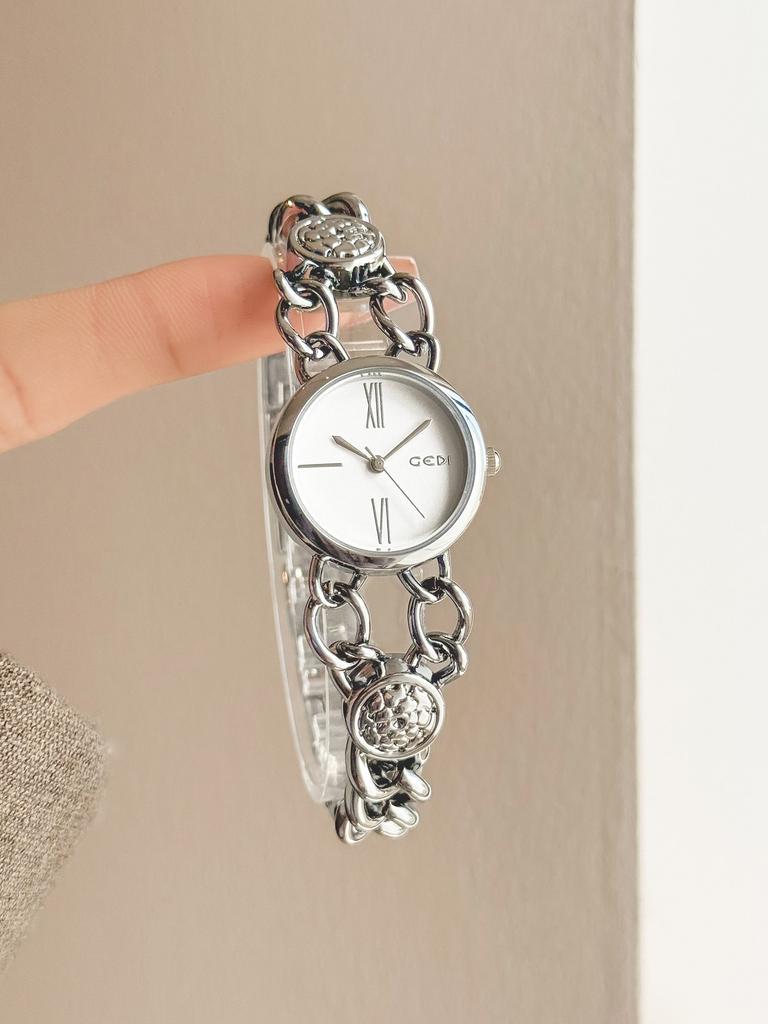 New Vintage Chain-Style Women's Bracelet Quartz Watch,Sophisticated, Niche, and Elegant Timepiece Women's Watches for Dresses