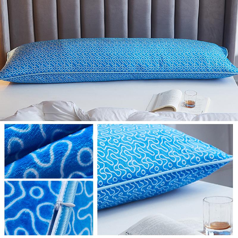 1Pcs Soft Flannel Long Pillow Case Large Size Comfortable Lover Sleeping Pillow Cover 120/150/180cm Bedding Body Pillowcase