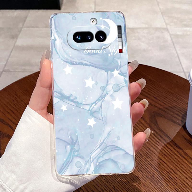 Jelly Casing For Nothing Phone 4A Capa Coque Clear Silicone Soft TPU Back Cover Cute Cat Rabbit Heart Protective Case Fundas