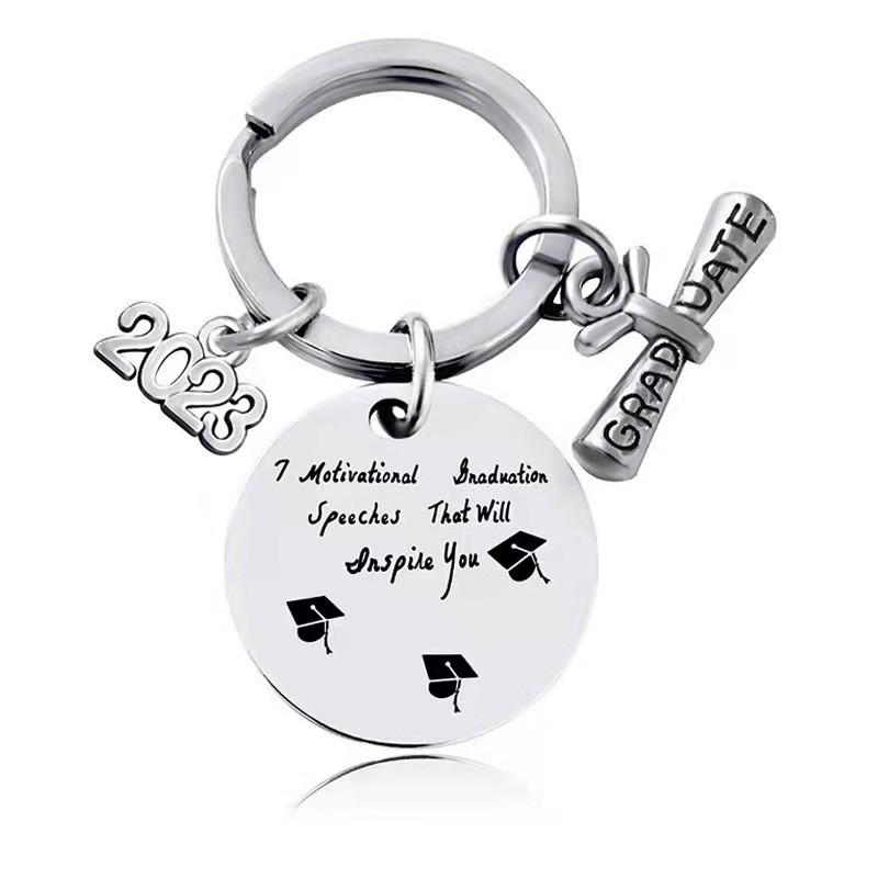 Steel Elegant Stainless Keychain Gift For Graduates Perfect For Celebrations And Parties