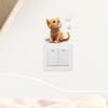 Cartoon Cute Cat Switch Sticker Wall Sticker Waterproof Self-Adhesive Removable Home Decor Art