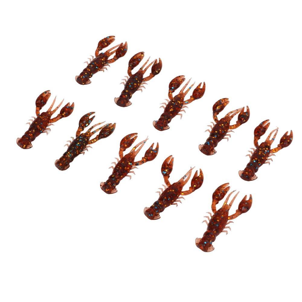 20PCS 5.5cm Fishing Lure Soft Artificial Lure Durable Crawdad Bait  Bass Fishing