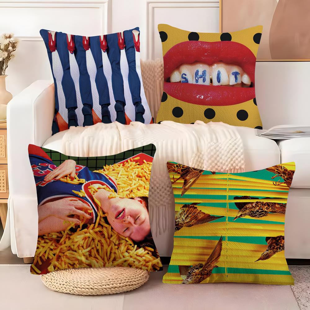 Fashion T-Toiletpaper Cushion Cover Soft Plush Fabric Double-Sided Printed Sofa Cushion Cover for All Seasons Home Decor Gift