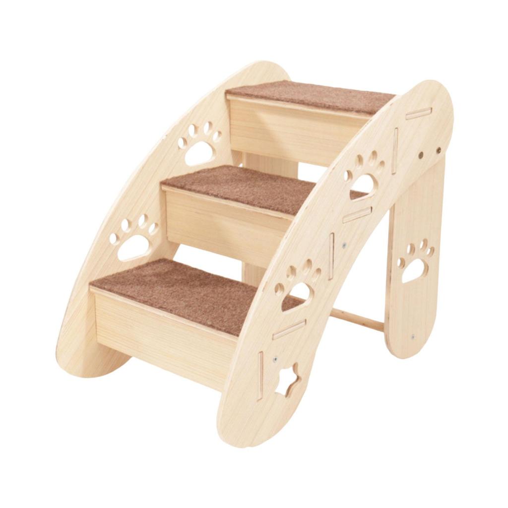 Stairs, Wooden Ramp Steps, Non-Slip, Easy Assembly, Compact Design, Suitable for Access