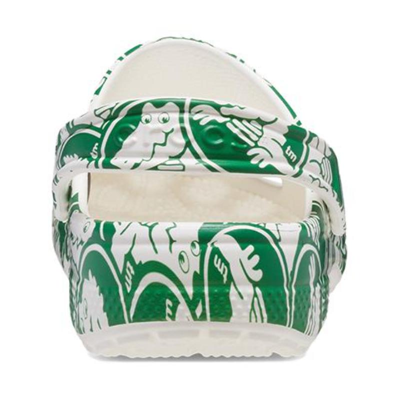 Crocs Resin Casual Fashion Children's Sandals White Green Children's Style