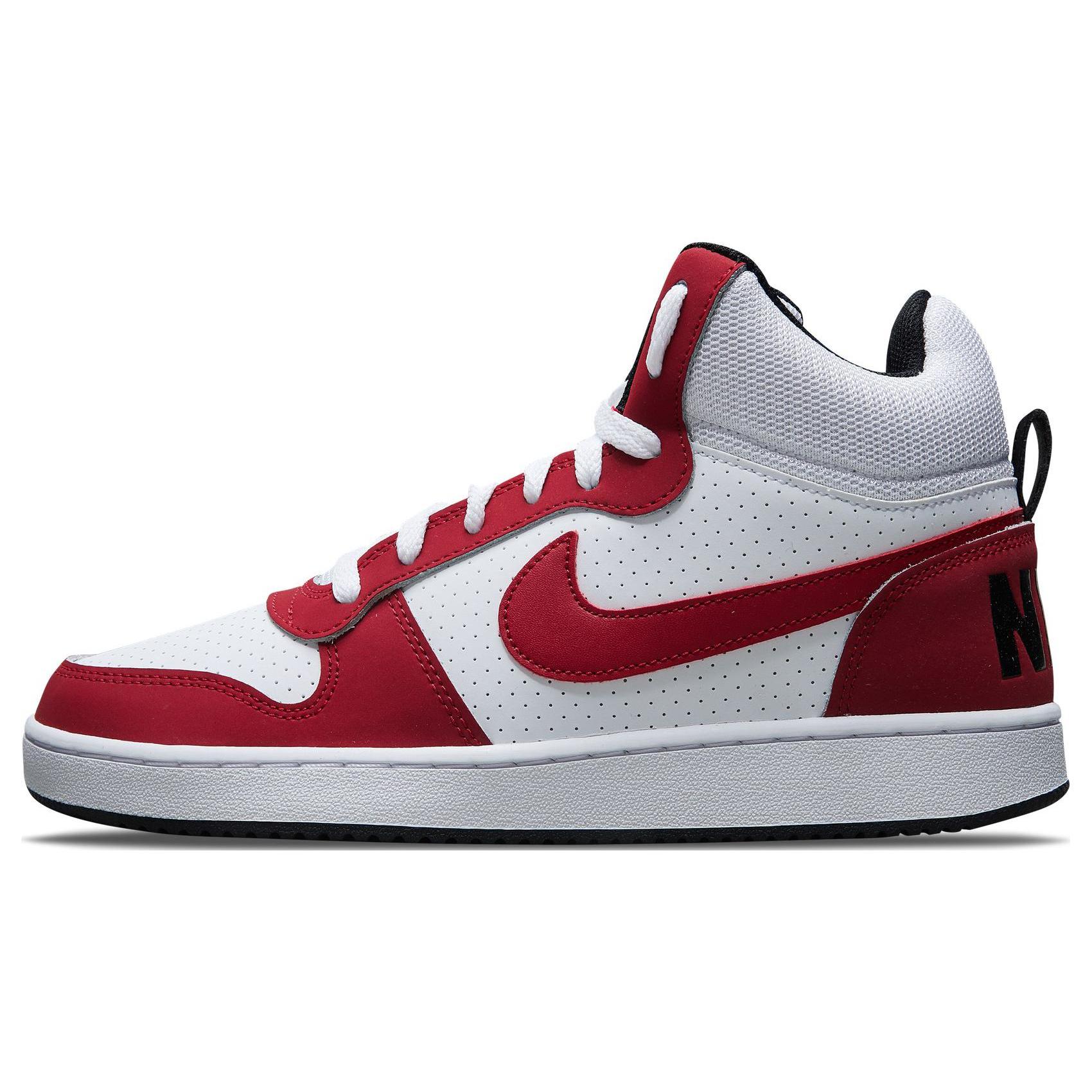 

new Nike Court Borough Mid White Gym Red 40.5