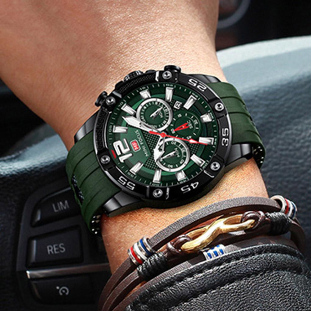 Fashion Men Watch Vintage Quartz Movement Wristwatch Waterproof Round Dial Watch