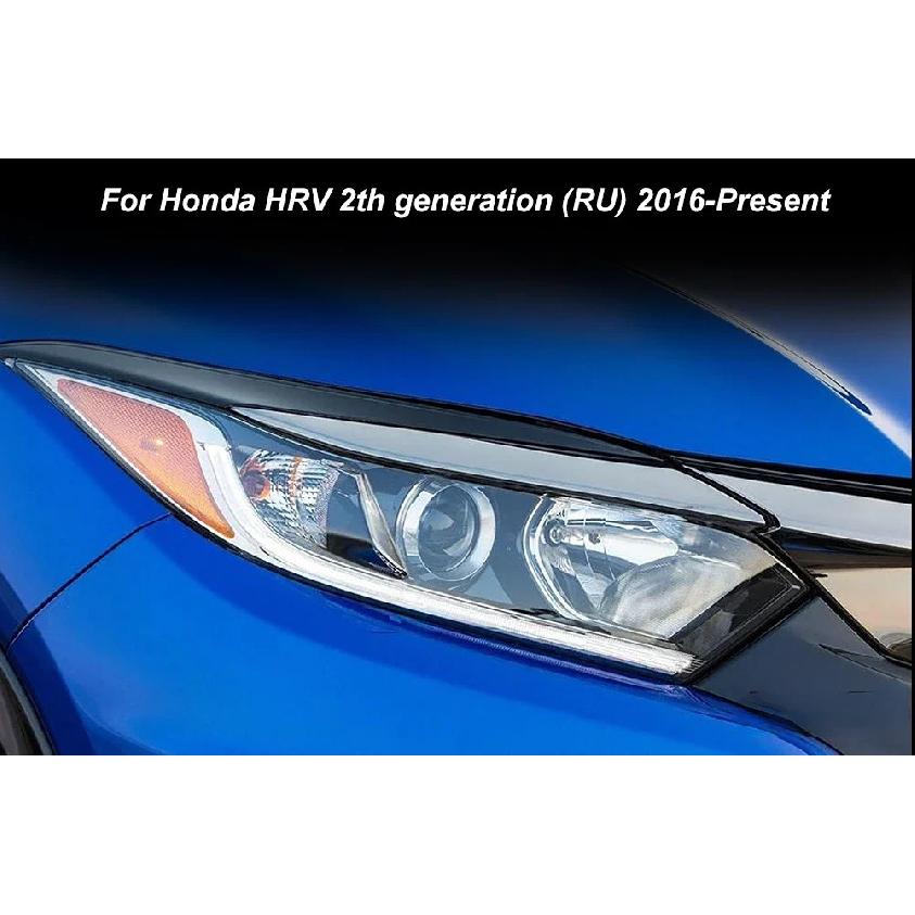 2 Pcs Car Headlight Protective Anti Scratch Film Transparent Black TPU Sticker For Honda HRV 2016 2017 2018 2019 2020 Accessory