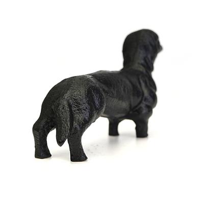 Kreative Eisen-Hundeskulptur Moderne Heimdekoration Tierkunst Ornamente Sammlung Figuren Schreibtischdekorationen für Schlafzimmer