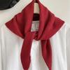 Winter Wool Korean Style Knitted Triangular Scarf Women Winter Warm Headscarf Shawl Multi-functional Neckerchief Hair Wrap
