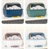 4 Color Kitchen Dishware Storage Rack Drain Board Chopsticks Organizer Box with Lid Plastic Material Household Dish Drying Racks