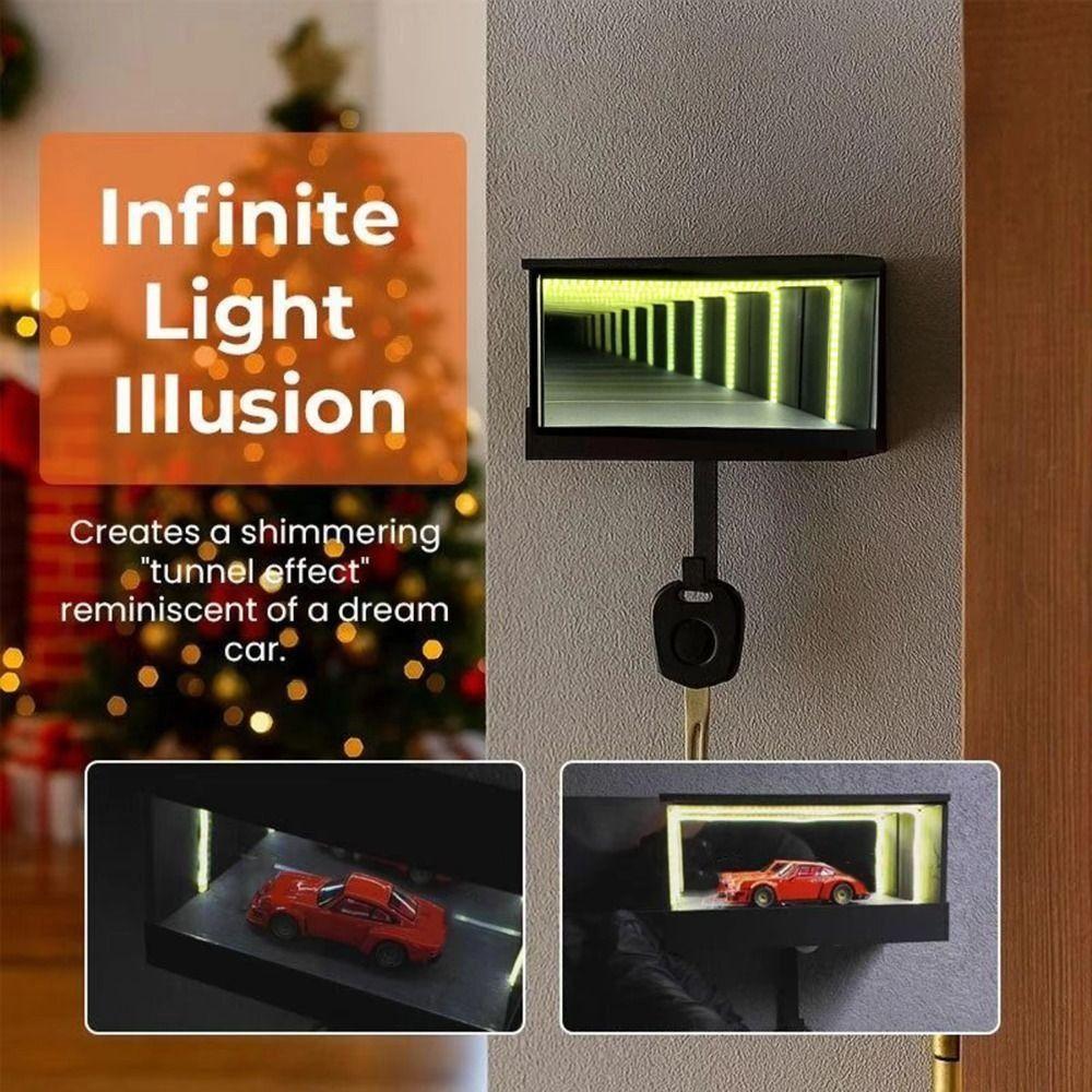 Creative Garage Key Holder Multifunctional with LED Light Car Key Hook Rack Easy Installation Funny Wall Mount Key Storage Rack