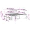 VidaXL Cadre de lit sans matelas avec tête de lit 180x200 cm bois pin, meuble de chambre à coucher, lit double, sommier, 3308756