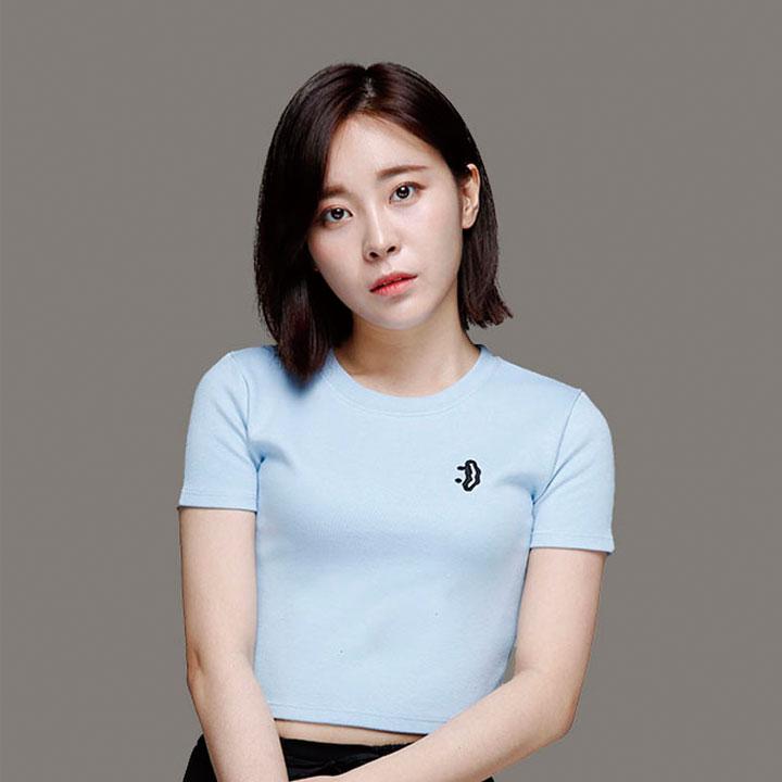 D So H Smile Crop [ Sky Blue ] Skyblue/Free