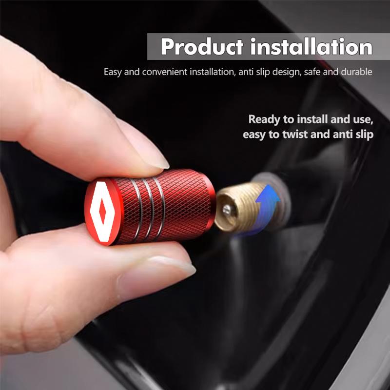2026 Horké Pro Renault Krytky nábojů Kolieska auta Ventilky pneumatik Krytky stonků pneumatik Vzduch Prach Vodotěsné Pro Renault Megane 2 3 4 Twingo Clio