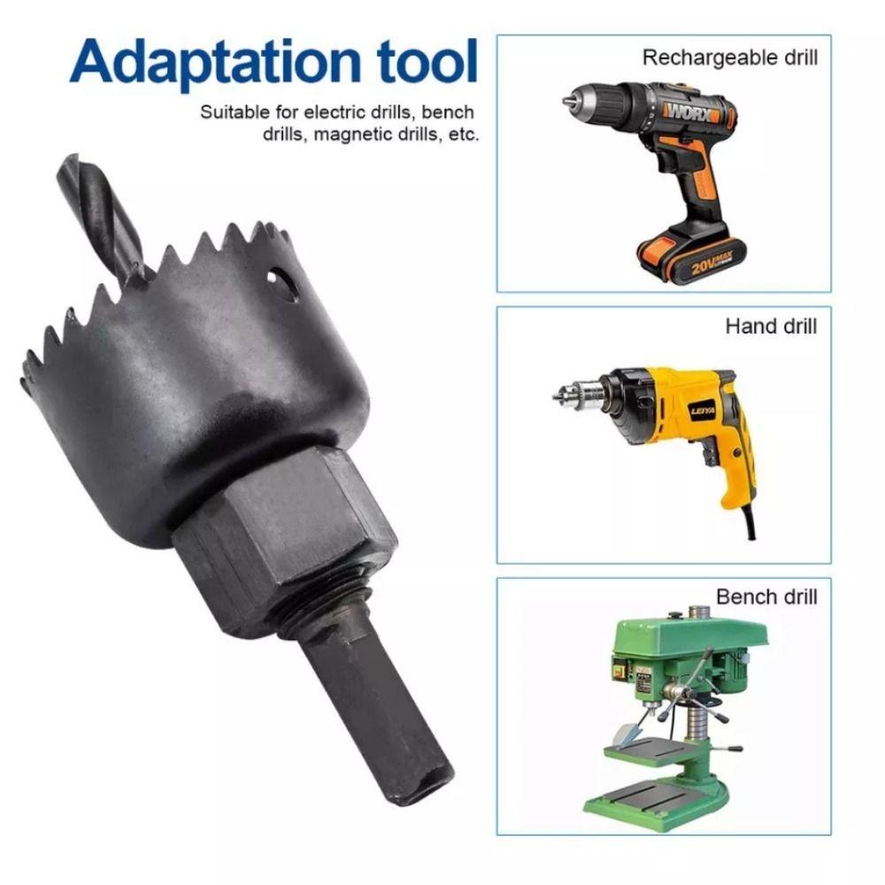 Woodworking Hole Opener Bit 19-127 mm Size Wood Cutter Heavy Duty Cutting Set Kit  PVC Plastic