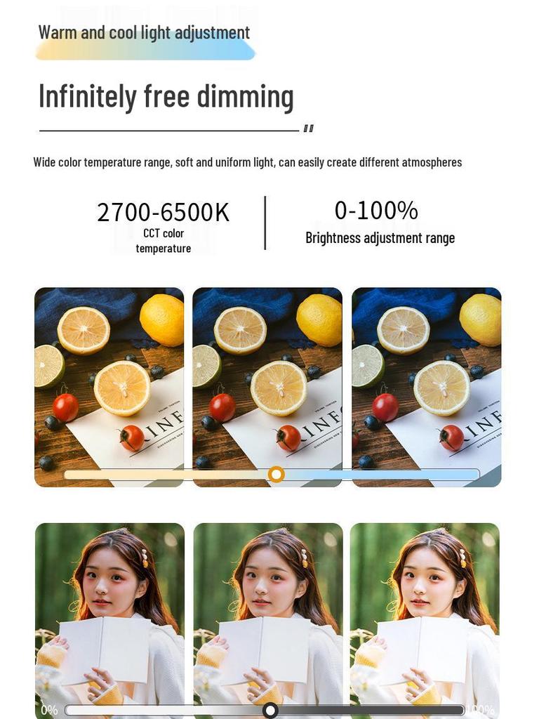 300W Yingbang LED Soft Beauty Fill Light for Photography & Live Broadcast