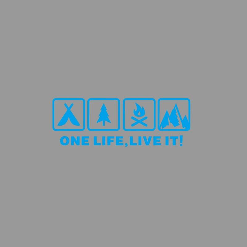 Camping outdoor life related bonfire car stickers off-road forest cycling glass window body decoration waterproof vinyl stickers