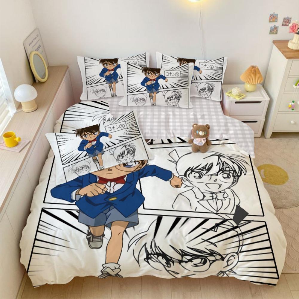 Anime Duvet Cover Pillowcase Bedding BoyGirl Bedroom Decoration Children-Gift Single Double Large SizeZip Duvet Cover