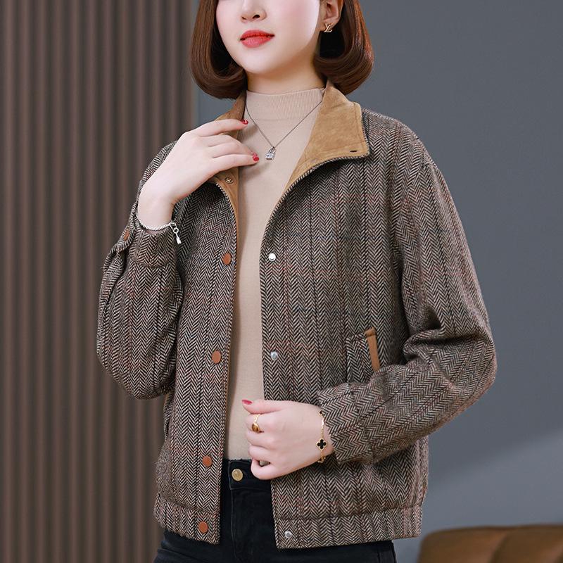Women's Retro Petite Casual Jacket - Spring/Autumn 2024