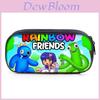 Rainbow Friends Pencil Case With Polyester Material For School Kids Gift Storage Organizer
