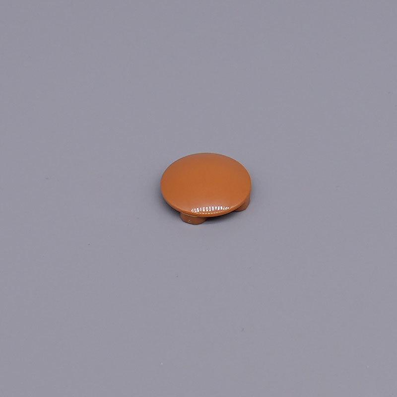 Domestic Building Blocks: 2654 Small Particle Round Stud Plate 2x2, Hamburger Bun Design - Food Assembly Parts, 100g.