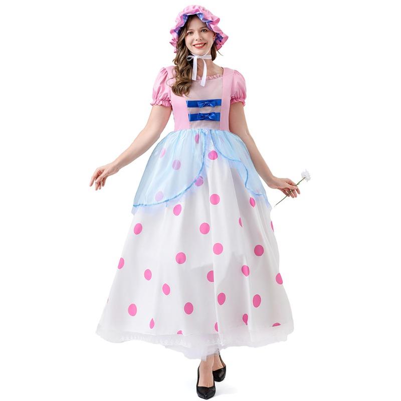 Shepherdess co-suit, anime character Shepherdess long dress Halloween two-dimensional play costume