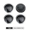 4pcs 69mm Car Styling Wheel Center Cap Hub Covers Badge For Audi A3 A4 A5 A6 A7 A8 S4 S6 A4L A6L Auto Exterior Accessories