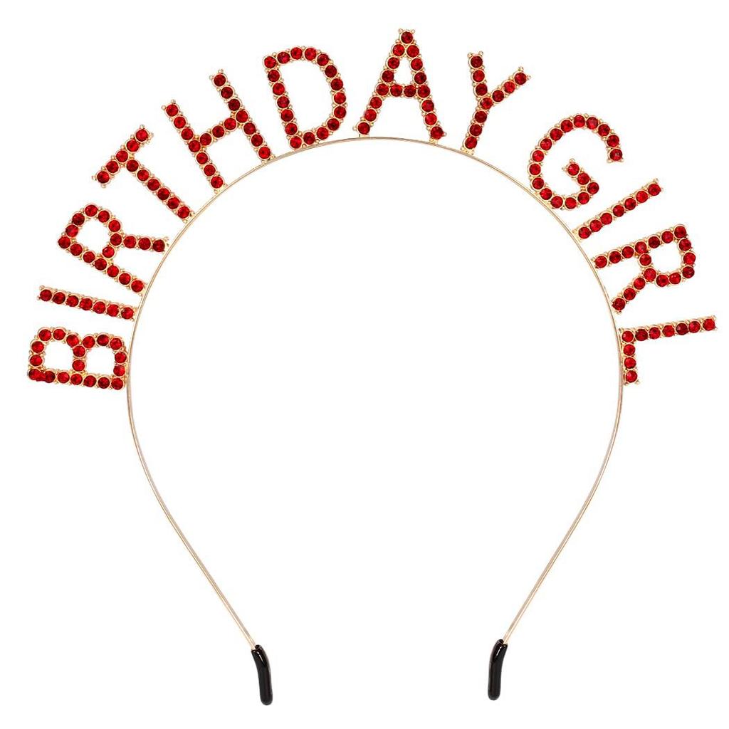 Geburtstagsfeier Geburtstag Mädchen Brief Stirnband Schultergurt Set weiblich Strass Stirnband Geburtstagskind Kopfaccessoires