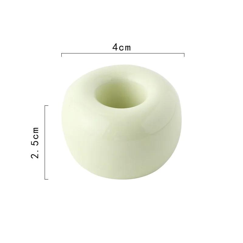 Kreatywny łazienkowy ceramiczny uchwyt na szczoteczki do zębów przenośny Mini Macaron Colors stojak na szczotki półka podstawa rama regał magazynowy narzędzie łazienkowe
