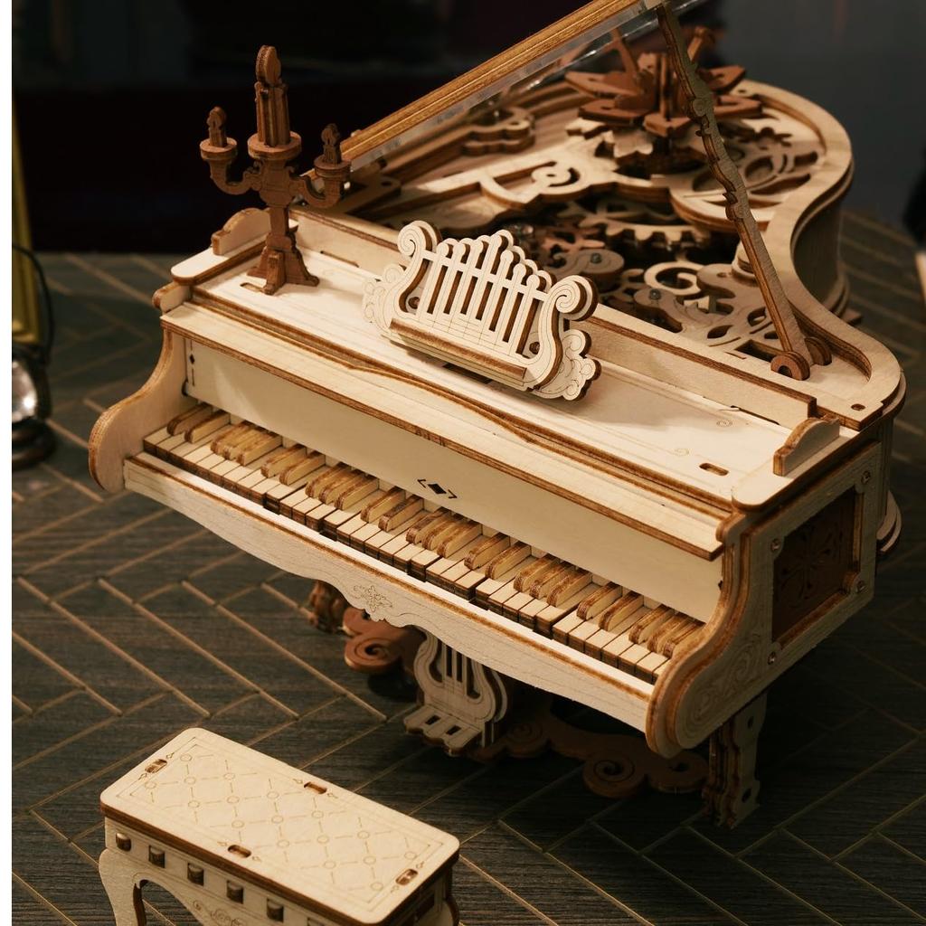 3D Wooden Puzzle Music Box Series with Japanese Instructions Tsukurundesu® (Magic Piano)
