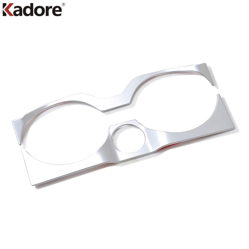 For BMW X3 2018 Matte Car Front Water Cup Drink Holder Frame Cover Trim Interior Moulding Accessories