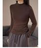 310g Women's Winter Double-Sided Brushed Half-High Collar Long Sleeve Thermal Base Layer Top