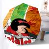 Mafalda's Umbrella: Automatic Opening & Closing, Foldable Design, 8-Rib Iron Frame, Outdoor Use, Perfect Gift for Fans and Travelers0104151a