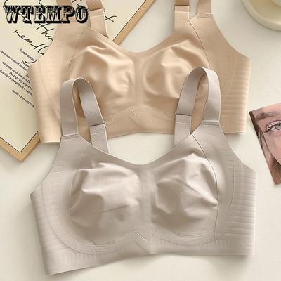 Rabbit Ear Cup Seamless Bra Women's Lifting Bra Summer Thin Design Breast Collection Anti Sagging Plus Size Soft Support Bra