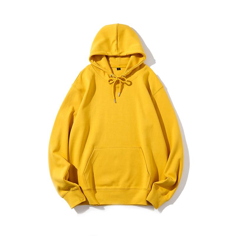 Men's 280g Solid Color Hoodie with Hood - Trendy Autumn/Winter Youth Fashion