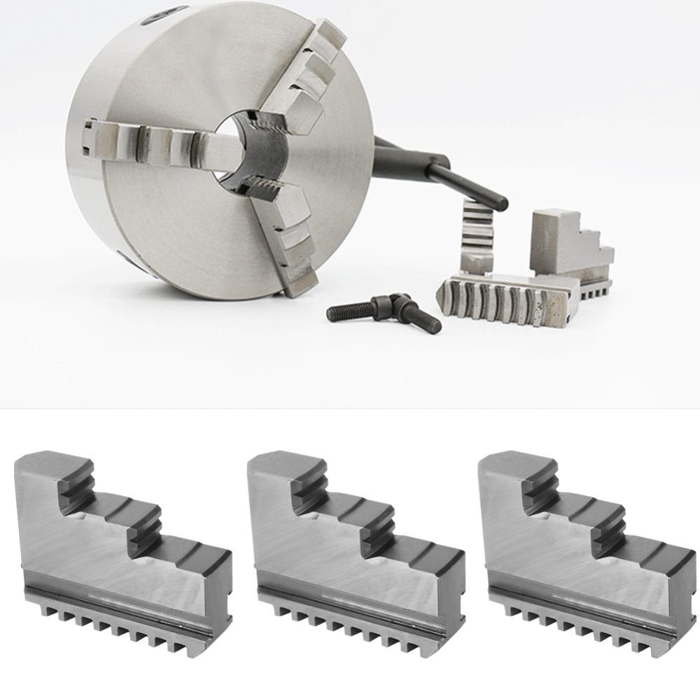3pcs 20CrMnTi Material Internal Jaw High Durability Standard CNC Machine Tool Jaw Delicate High Hardness Lathe Chuck Jaw