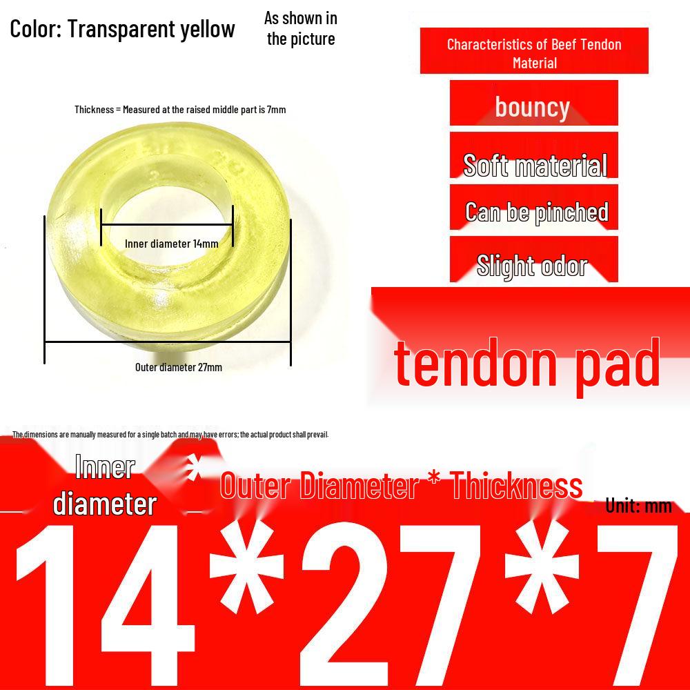 Polyurethane Shock-Absorbing Rubber Cushion with Backrest Pin and Elastic Sleeve