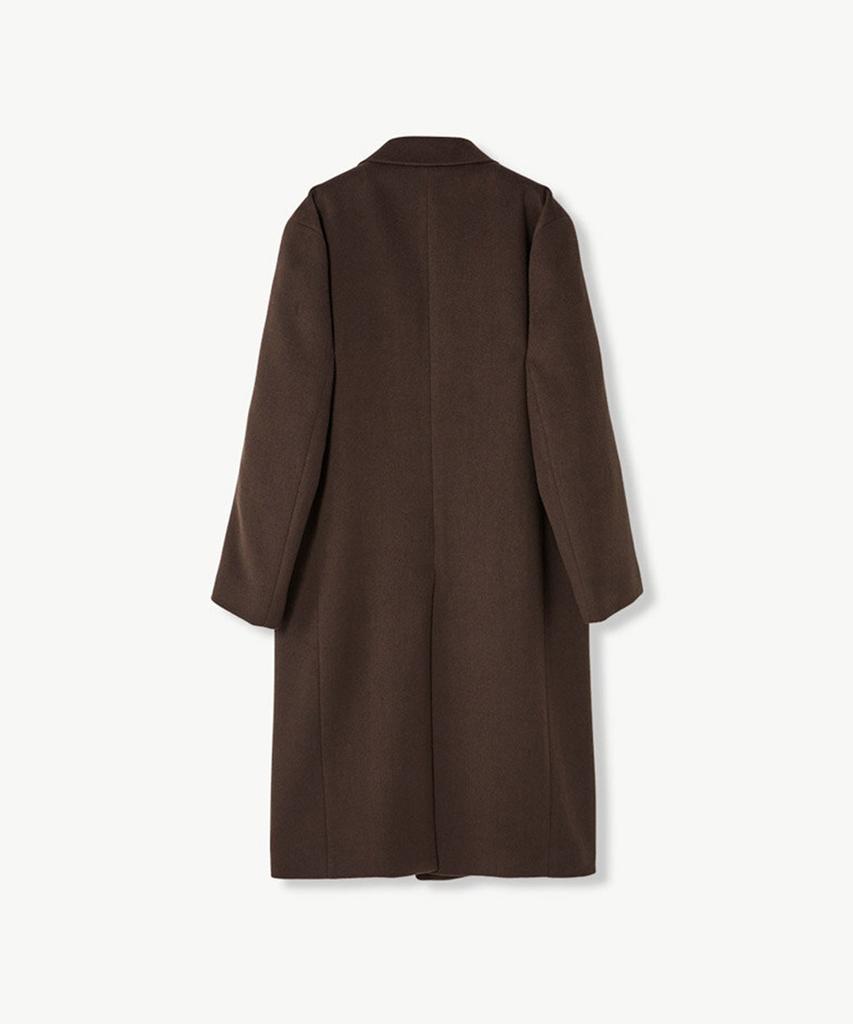 STCO Single Chester Maxi Long Coat Brown (Over)_Sctud72Osh