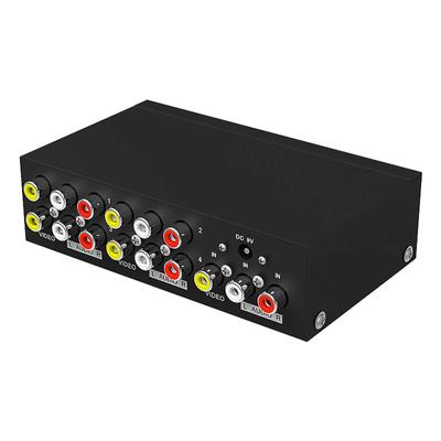 AV RCA 1 4 Simultaneous Video and Audio Composite Signal Metal Noise Reduction Compatible with and Surveillance Japanese Instruction Manual Included