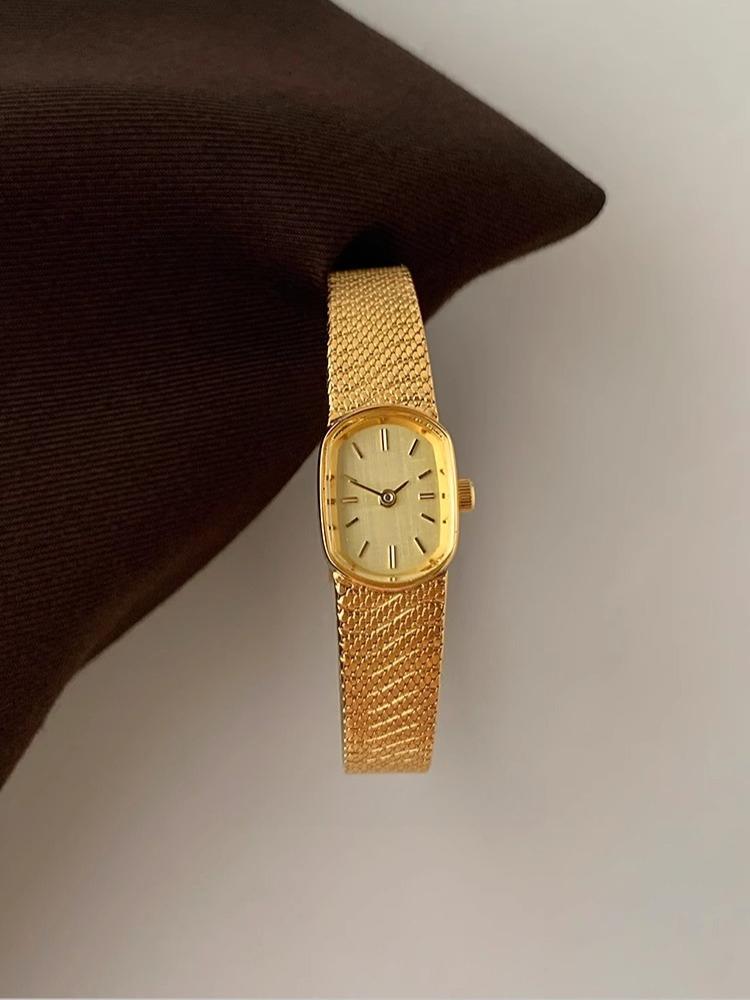Watch for women light luxury niche small gold watch new retro small exquisite women's quartz watch
