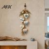 Handmade Farmhouse Wall Art Hanging Heart Decor with 5 Layer Wooden Hearts, Vintage Boho Wood Rustic Trinket Shelf for Living Room Bedroom, Decoration
