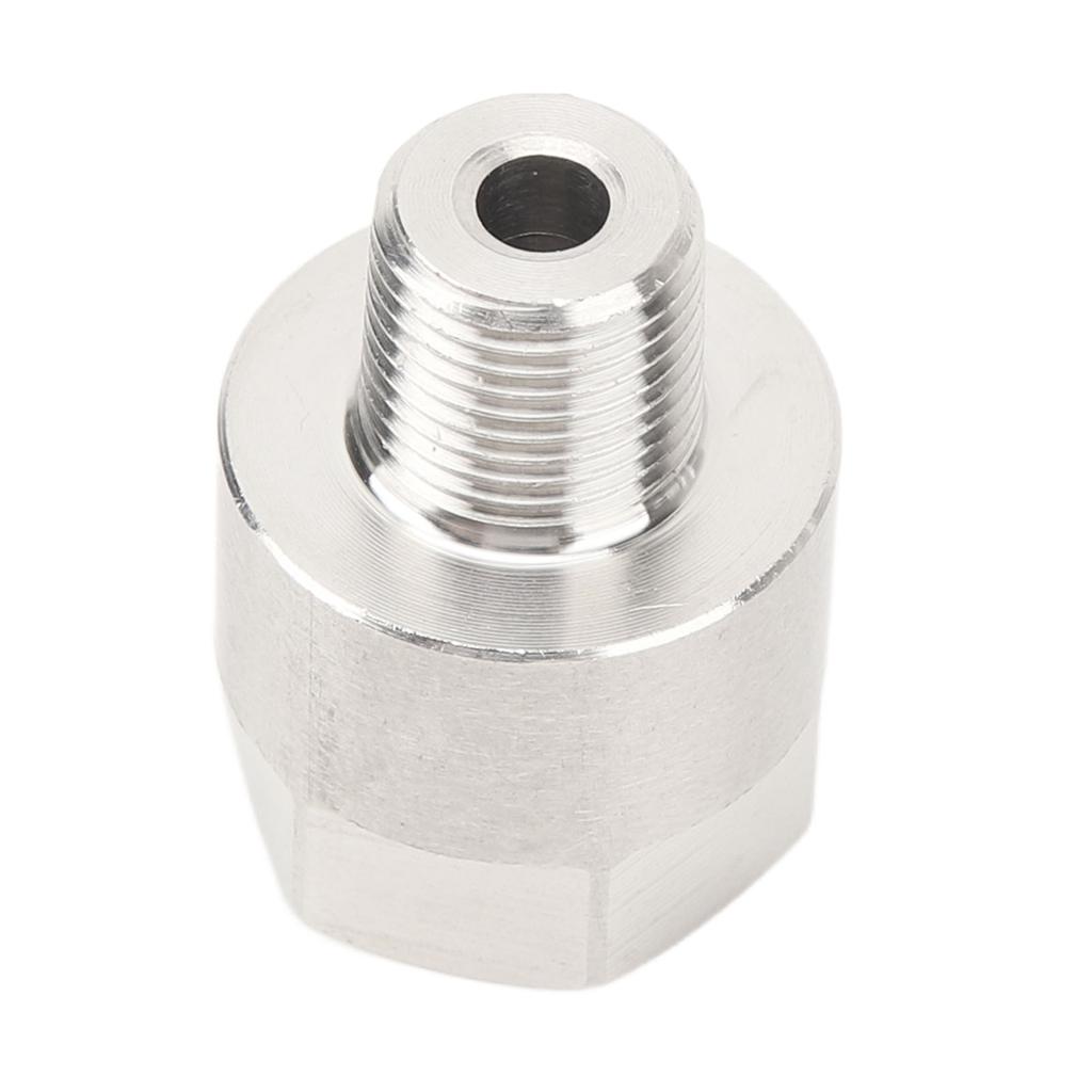 Oil Pressure Gauge Adapter 1 8in NPT Male To M10x1.0 Female for Oil Fuel Water Pressure Temperature Gauge Take Off