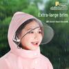 Kids' Stormproof Raincoat with Backpack Space - One-Piece Full-Body Poncho for Primary School Students