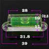 Square Spirit Level With Ears Bubble For DIY TV bracket instrument equipment Green Round level bubble Mini Leveling Shelf