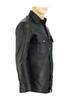 Stylish Real Soft Party Casual Fit Men Shirt Black Handmade Lambskin Leather