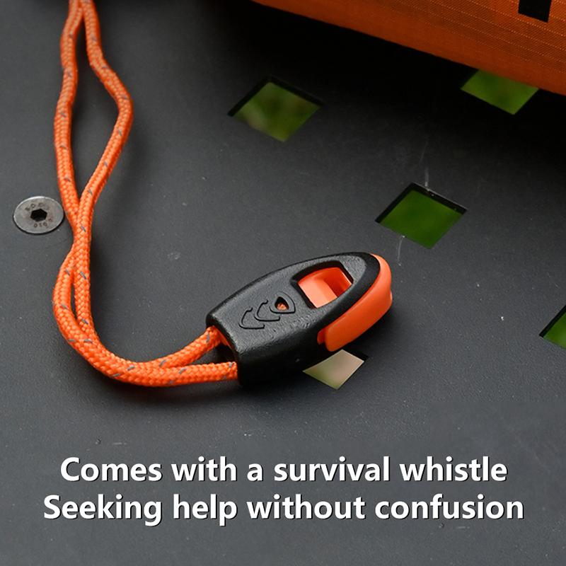 Outdoor Insulated Emergency Tent Waterproof Emergency Life Saving Insulated Tent Includes Life Whistle Ripstop Tentpouch