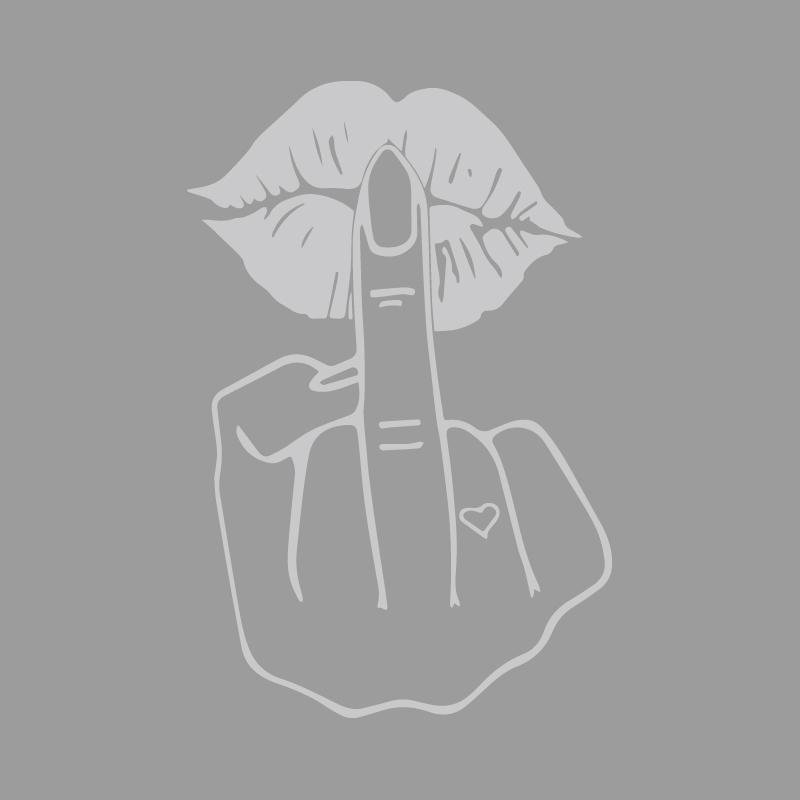 Give You a Kiss Like a Middle Finger Creative&funny Stickers for Cartoon Fans&lover,high Quality for Car Trucks Motorcycles