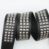 Punk Inspired Faux Leather Belt For Men Women With Metal Pyramid Studs And Steel Buckle For Streetwear