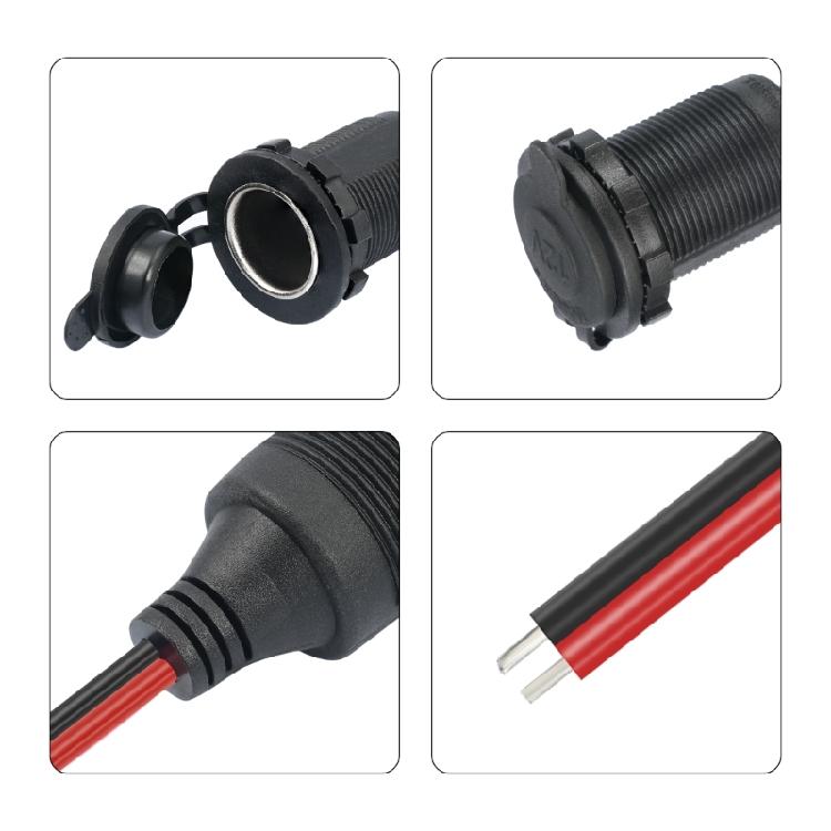 12V/24V Car Cigarettes Lighters Power Adapters Charger Cable Female Socket Plugs